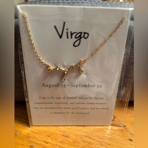 NEW Virgo Zodiac Constellation Necklace Dainty Celestial Astrology Jewelry Gift